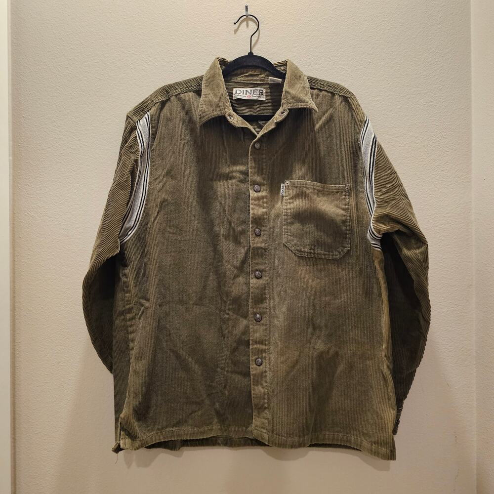 Diner Men's Corduroy Overshirt Size XL